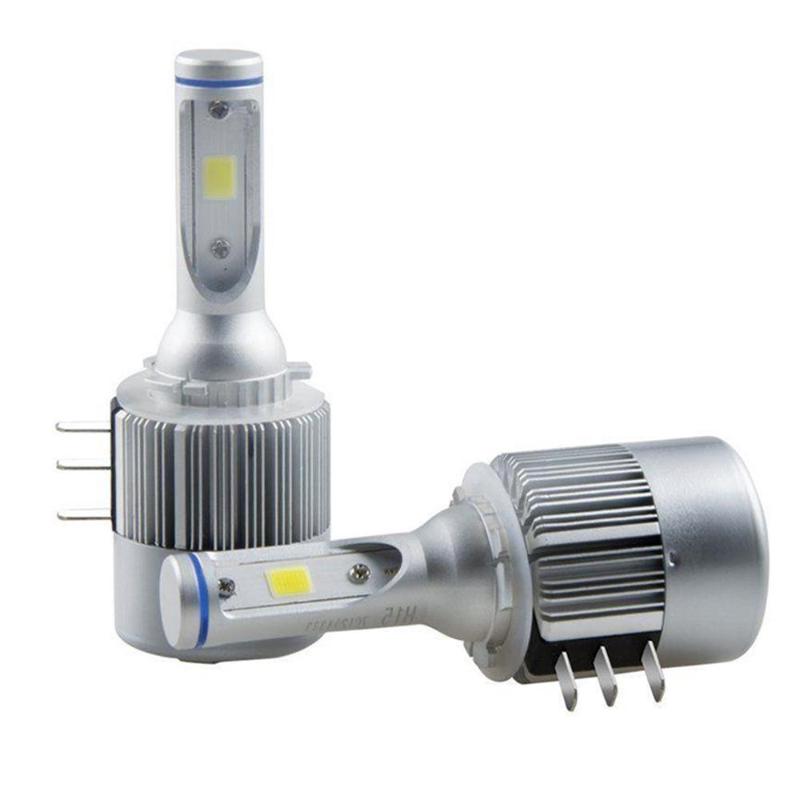72W H15 LED Headlight Bulbs Conversion