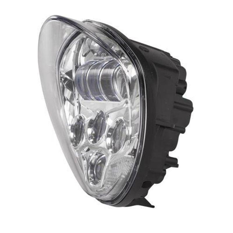 Black/Chrome Motorcycle LED Headlight Kit for Victory Cross Country