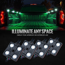 8 RGB LED Light Pod Set