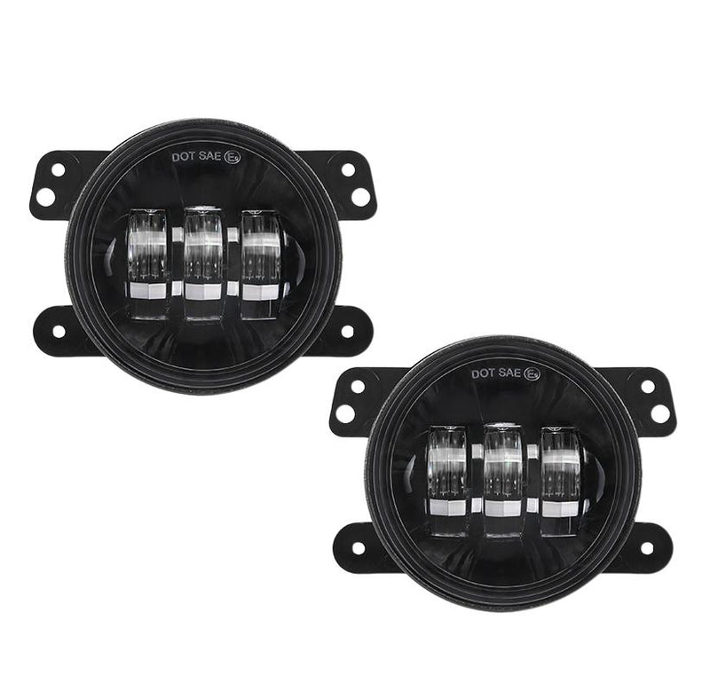 7" 75W Headlights & 4" 30W Fog Lights Combo for Jeep Wrangler JK