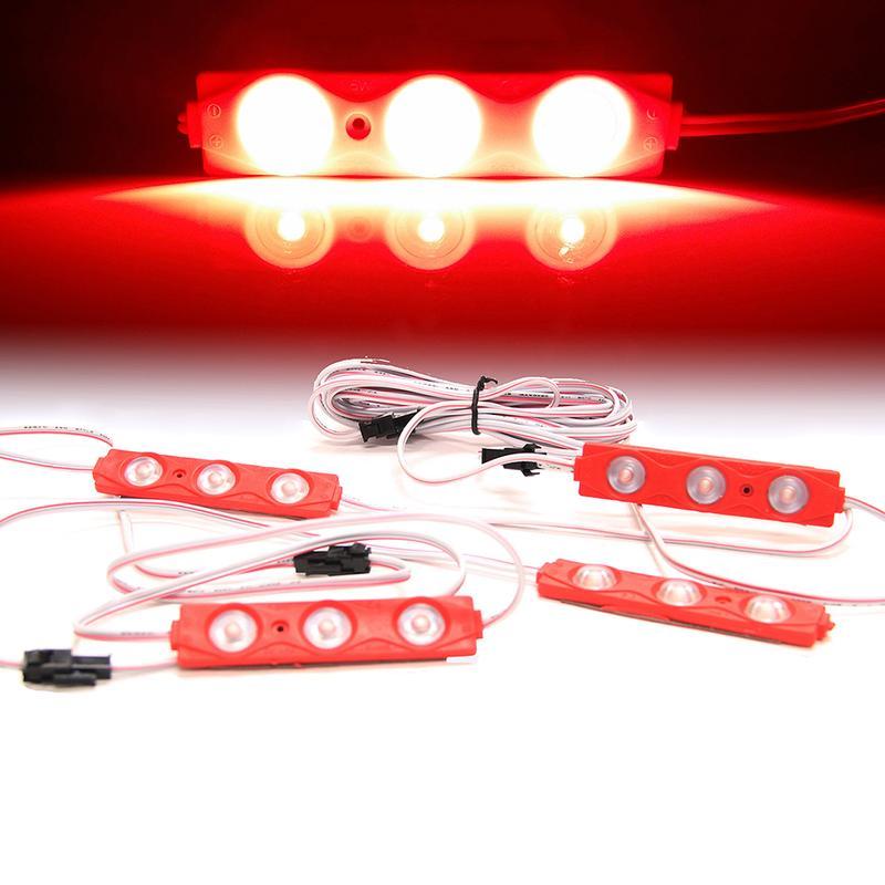 8pc Red Truck Bed LED Lighting Kit