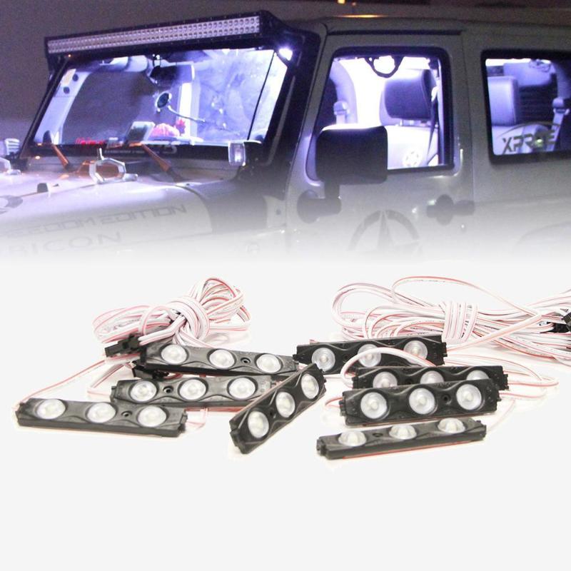 8pc White Truck Bed LED Lighting Kit
