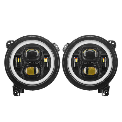 JT Mega Bundle - 9" LED Halo Headlights with Turn Signals, Fogs, Tail Lights For Jeep Gladiator JT
