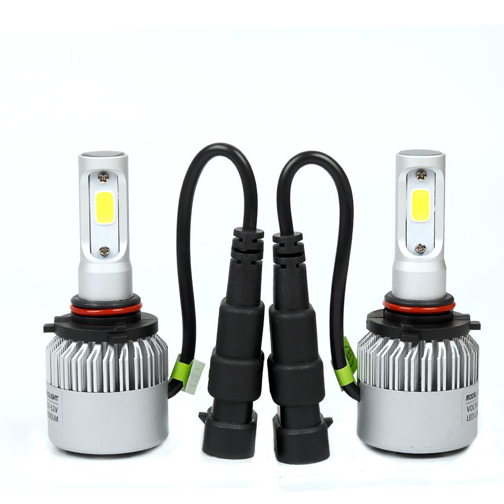 COB LED Headlight Bulb & T10 194 45SMD 4014 LED Back Light Bulbs Combo