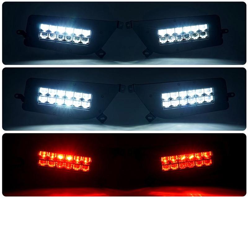 90W UTV LED Headlight Light Bar Kit
