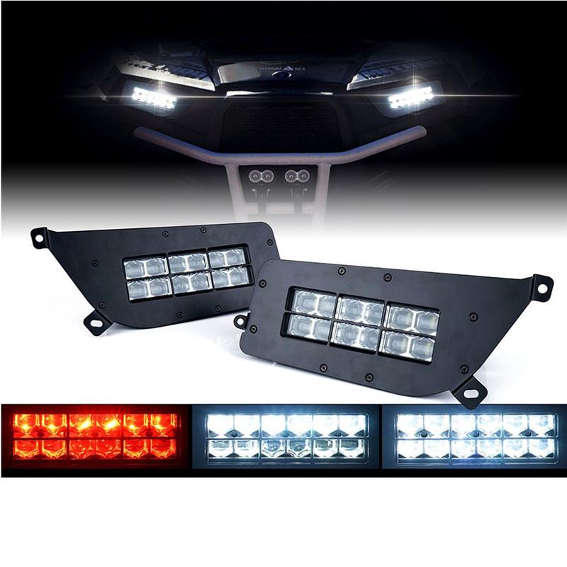 90W UTV LED Headlight Light Bar Kit