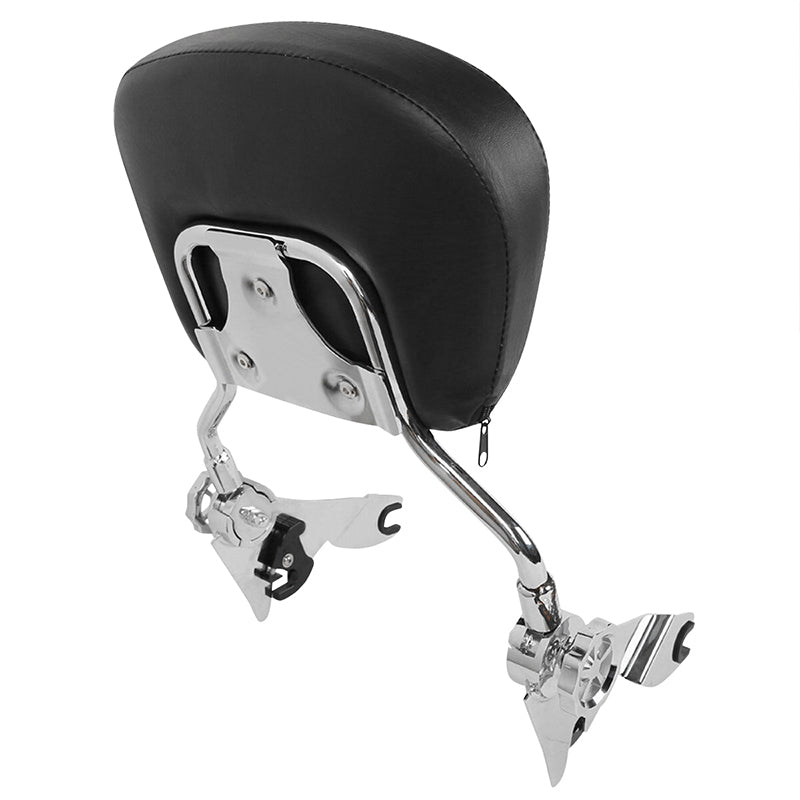 Adjustable Detachable Motorcycle Backrest Sissy Bar Pad Fit For For Harley Davidson Touring 09-later