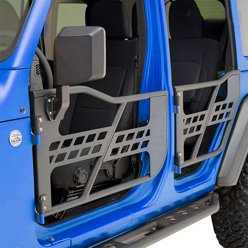 Beast Style Tubular Door with Side View Mirror for 2018-Later Wrangler JL and Gladiator JT