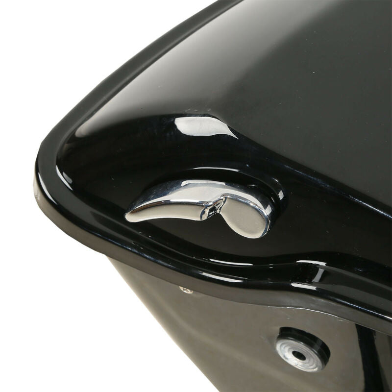 Black 5" Stretched Hard Motorcycle Saddlebags Fit For Harley Touring Road King Glide 93-13