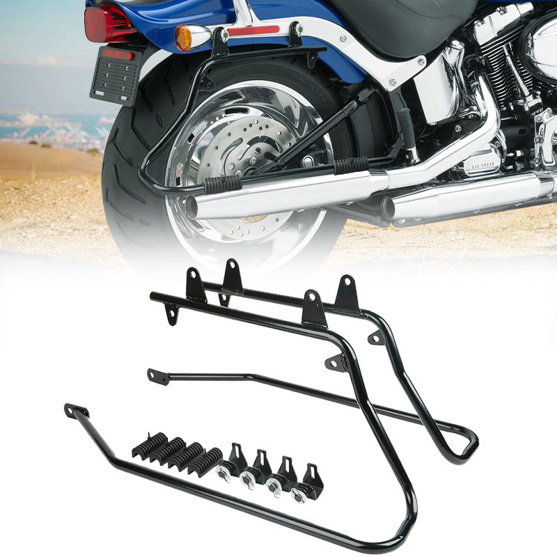 Heavy duty Saddle bag Conversion Brackets Fit For Harley Softail 84-17