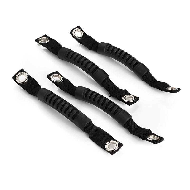 Black Jeep Windshield Pillar Rear Seat Grab Grip Handles