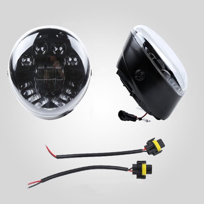 Black LED Headlight For V Rod 02-16