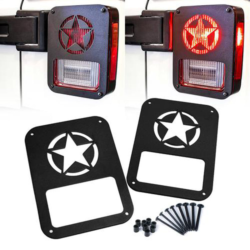 Black Rear Taillight Covers