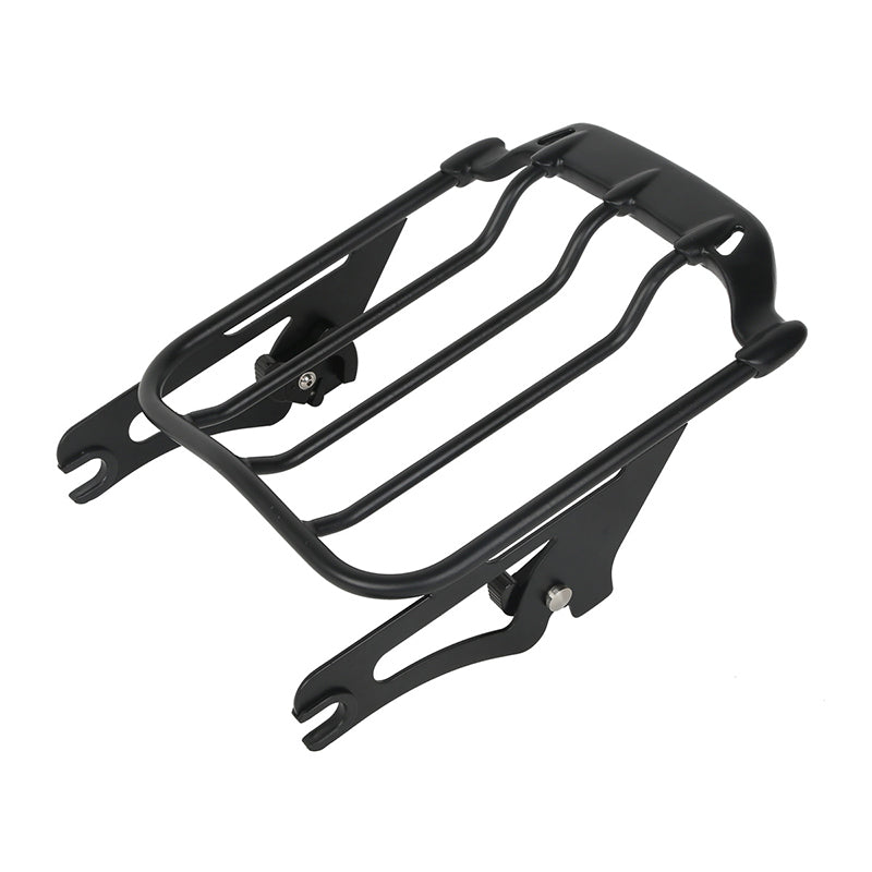 Black Two Up Luggage Rack Fit For Harley Touring Road Street Glide 09-20