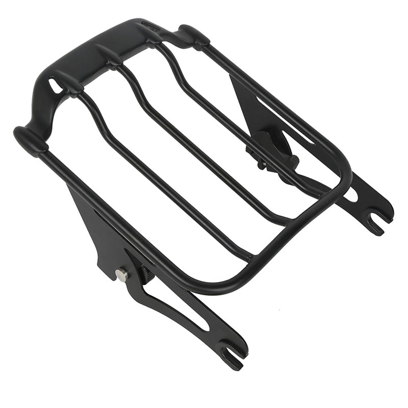 Black Two Up Luggage Rack Fit For Harley Touring Road Street Glide 09-20