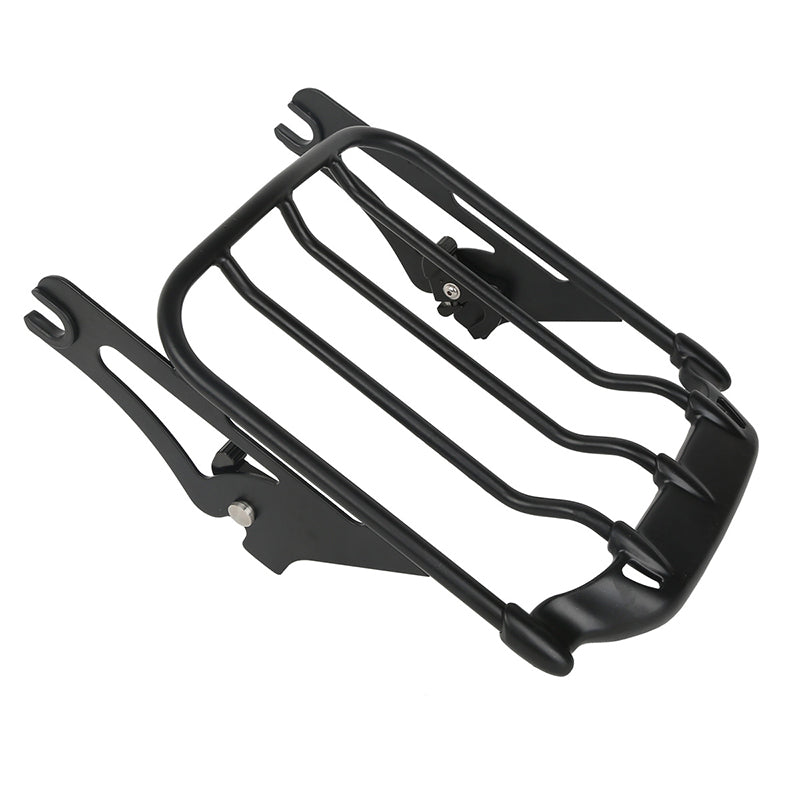 Black Two Up Luggage Rack Fit For Harley Touring Road Street Glide 09-20