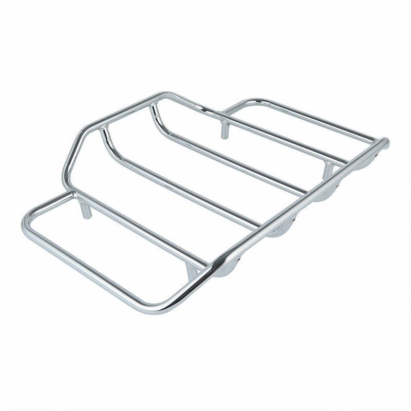 Chrome Luggage Rack Fit For Harley Tour Pak Touring Road King Street Glide 84-20