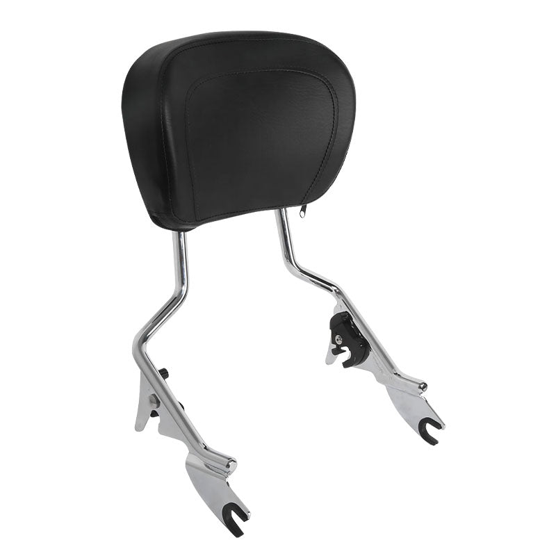 Detachable Motorcycle Backrest Sissy Bar Pad W/Pad For Harley Davidson Touring 09-Later