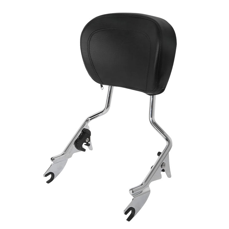 Detachable Motorcycle Backrest Sissy Bar Pad W/Pad For Harley Davidson Touring 09-Later