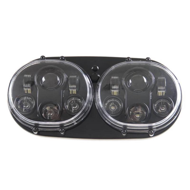 Dual LED Motorcycle Headlights For Road Glide 2004-2013