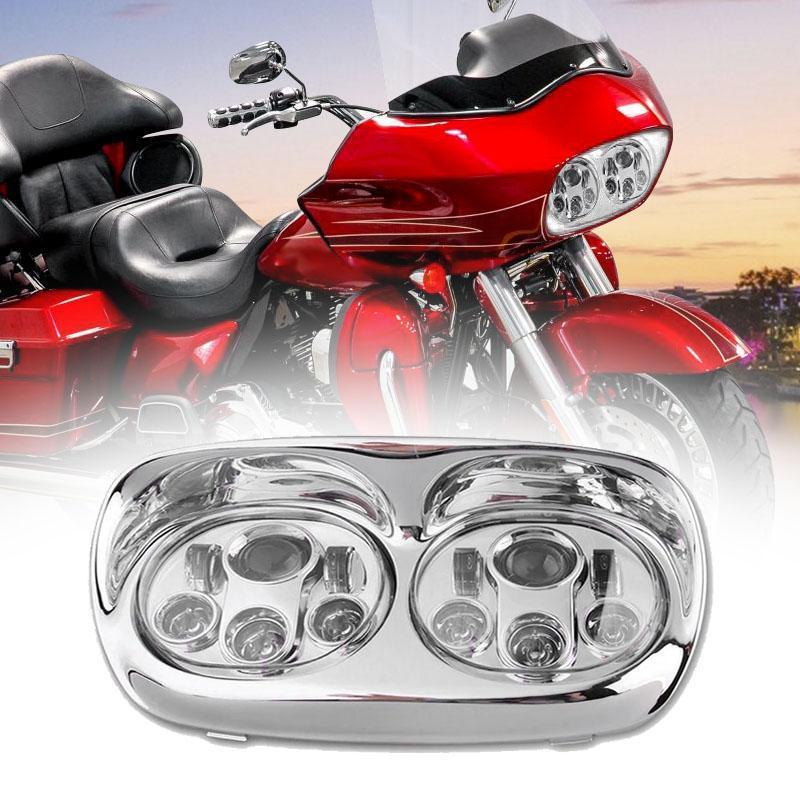 Dual LED Motorcycle Headlights For Road Glide 2004-2013