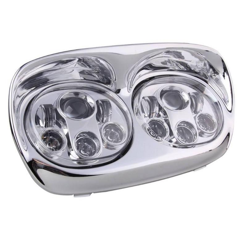 Dual LED Motorcycle Headlights For Road Glide 2004-2013