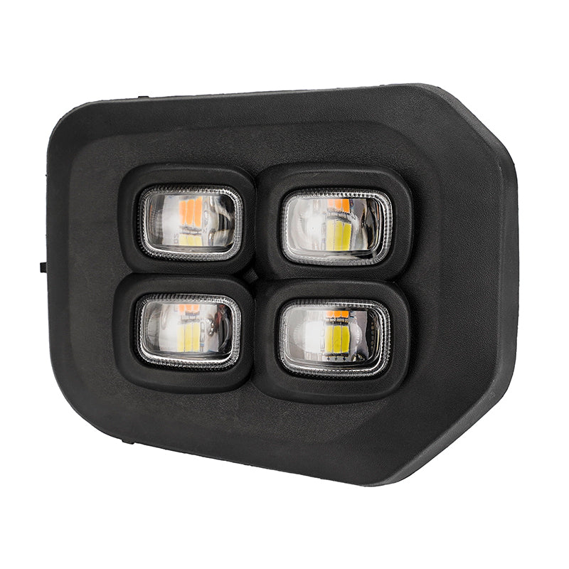 4 Eyes Style LED Fog light with Amber & White DRL