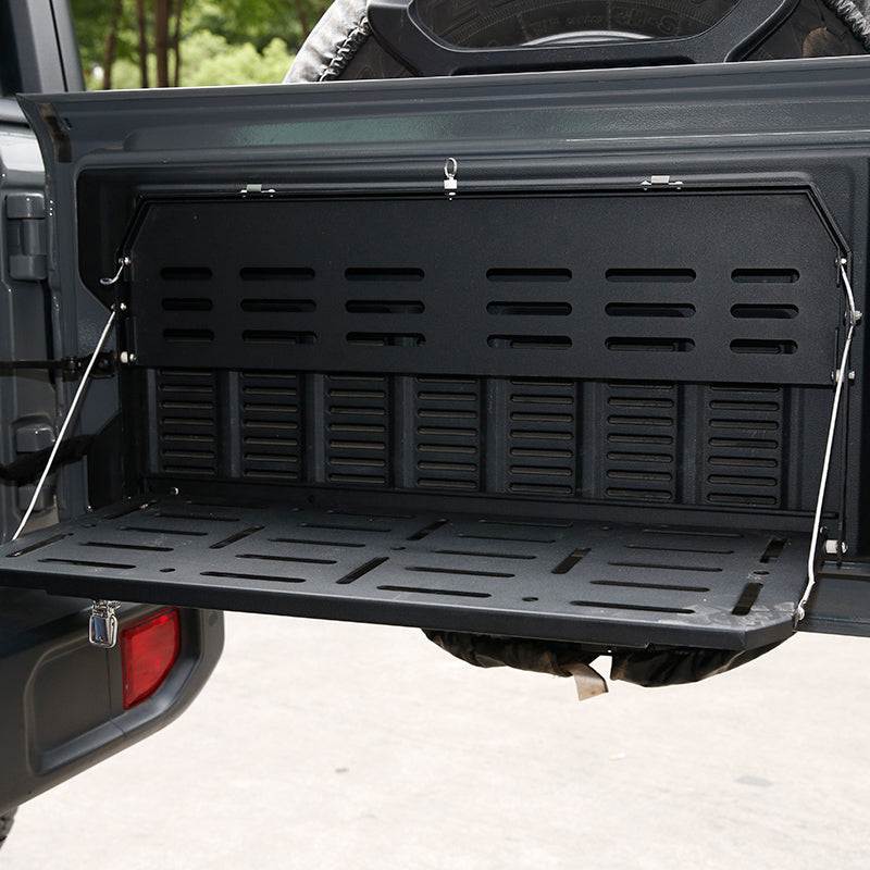Foldable Double-Layer Tailgate Table Compatible with 2018-Later Jeep Wangler JL