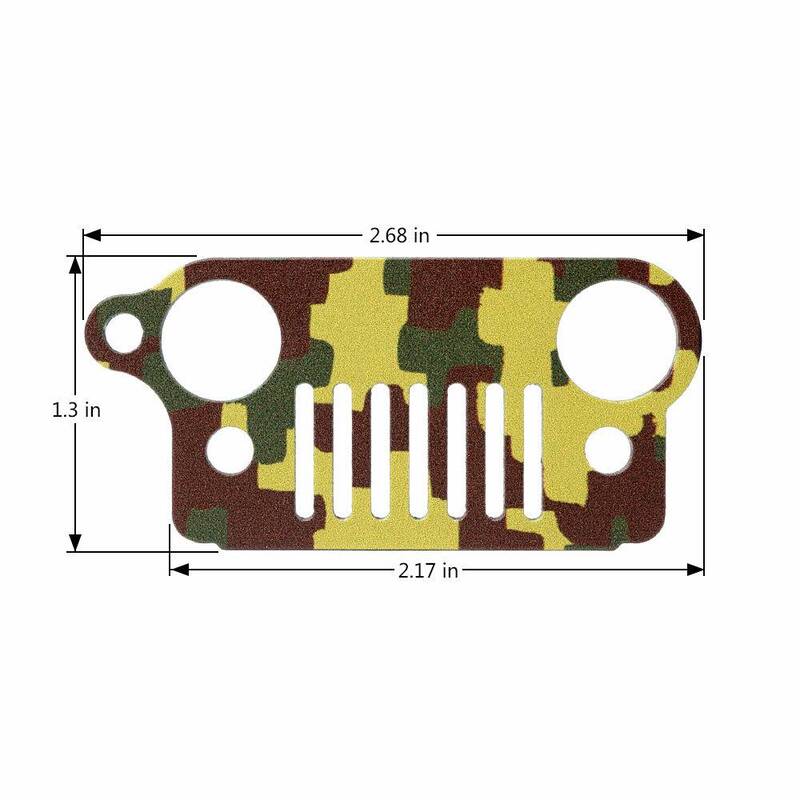 Green Jeep Wrangler JK Keychain