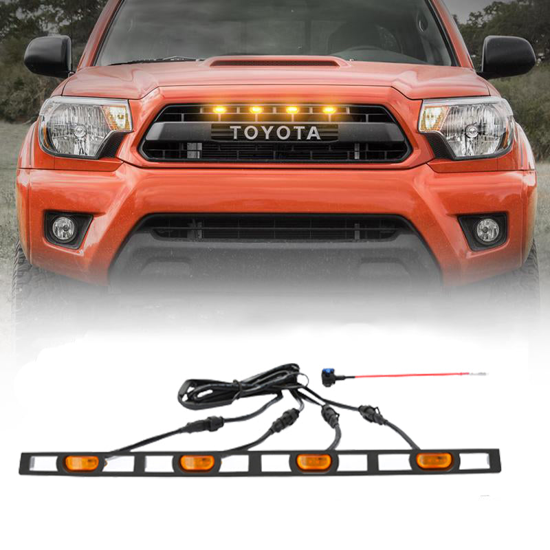 Pair Black Amber Corner Headlights – For 2012-2015 Toyota Tacoma TRD – Bryght