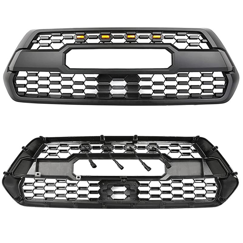 Grill with LED Amber Light for 2016-2021 Toyota Tacoma