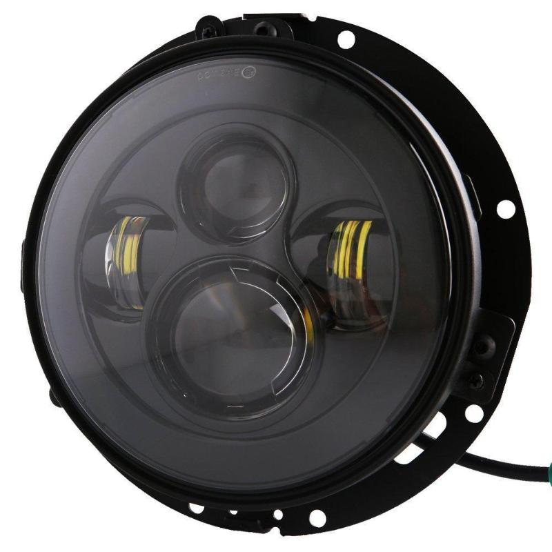 Harley LED Headlight with Mounting Bracket Ring 