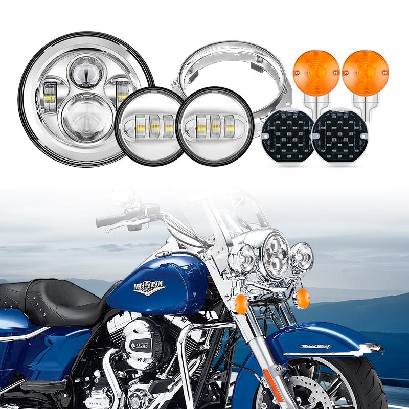 Harley Davidson LED Headlight, Passing, Turn signals Kit