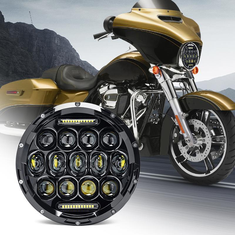 Harley Davidson Motorcycles LED Headlights With DRL