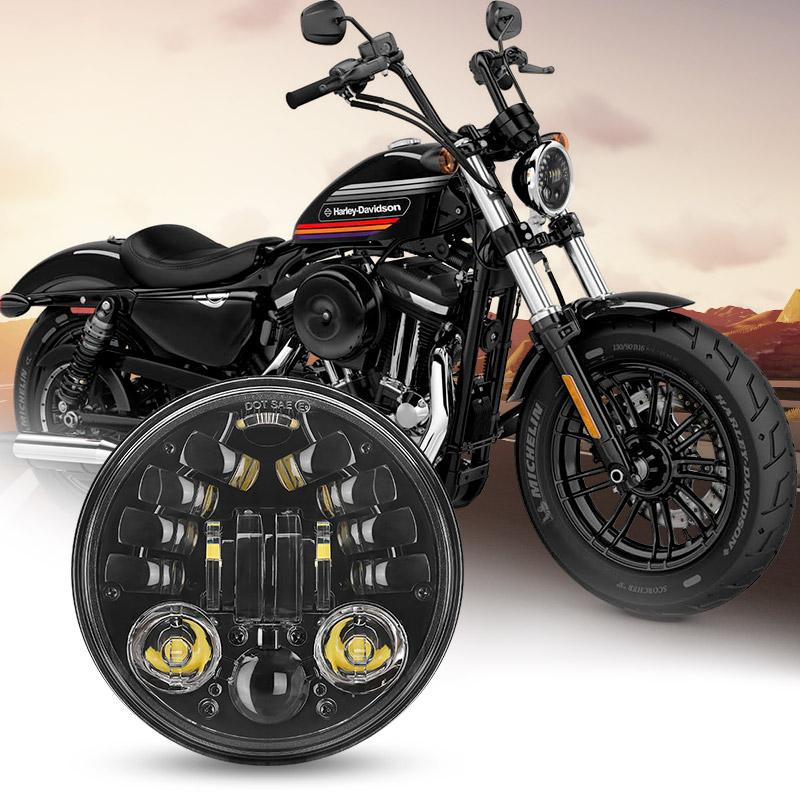 Harley Dyna Softail Sportster 5.75 Inch LED Headlight
