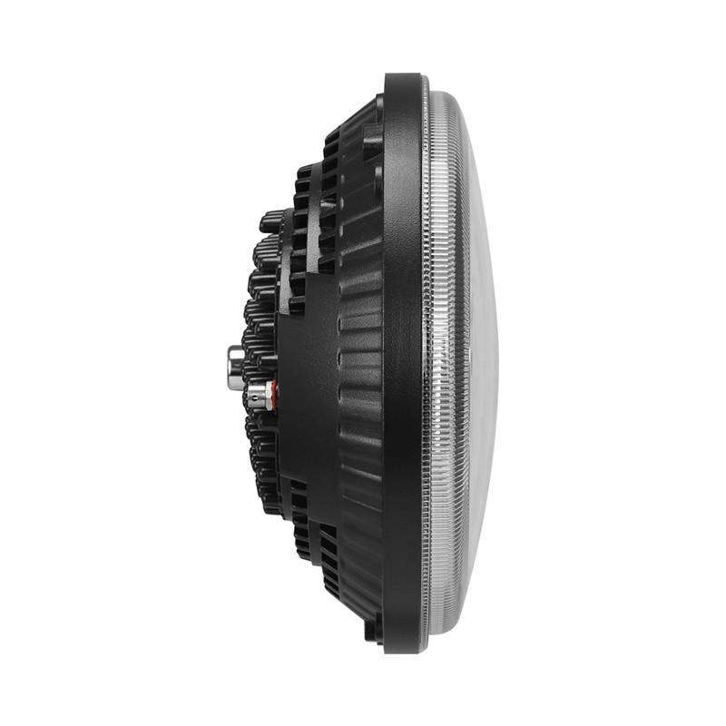 Harley LED Halo Headlight + Mounting Bracket 