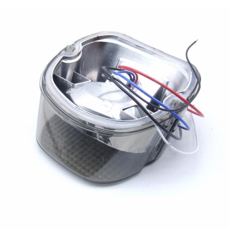 Harley Smoke Lens LED Tail Light With License Plate Lamp