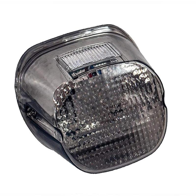 Harley Smoke Lens LED Tail Light With License Plate Lamp