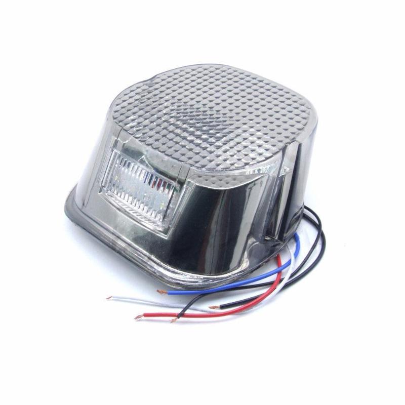 Harley Smoke Lens LED Tail Light With License Plate Lamp
