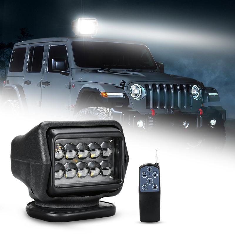 High Lumen 50W Waterproof Remote LED Searchlights For Car 