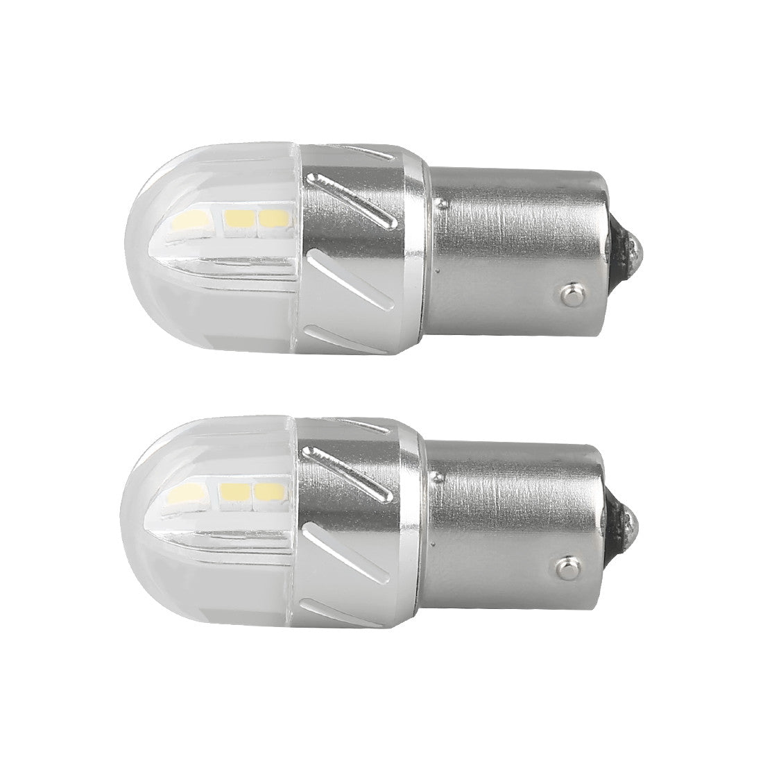 3030 6SMD 18W Car LED Turn Signal Light BA15S 1156 White Bulbs - LED Factory Mart