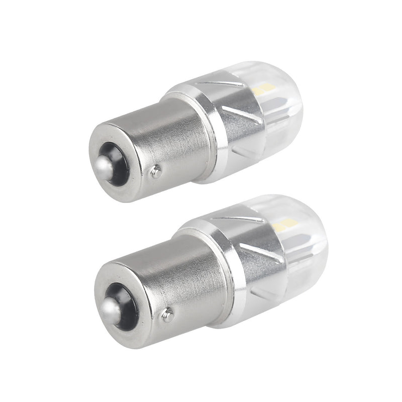 3030 6SMD 18W Car LED Turn Signal Light BA15S 1156 White Bulbs - LED Factory Mart