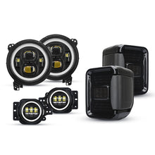 JT Mega Bundle - 9" LED Halo Headlights with Turn Signals, Fogs, Tail Lights For Jeep Gladiator JT