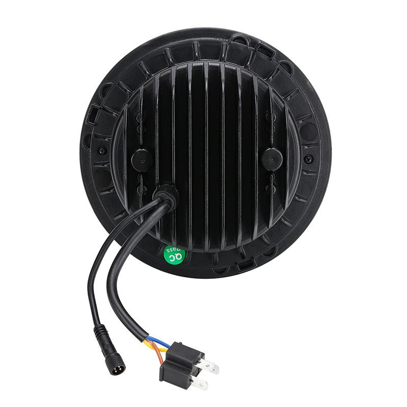 LED RGB Headlight With Halo DRL + 9" Headlight Bracket + LED RGB Halo Fog Light Combo
