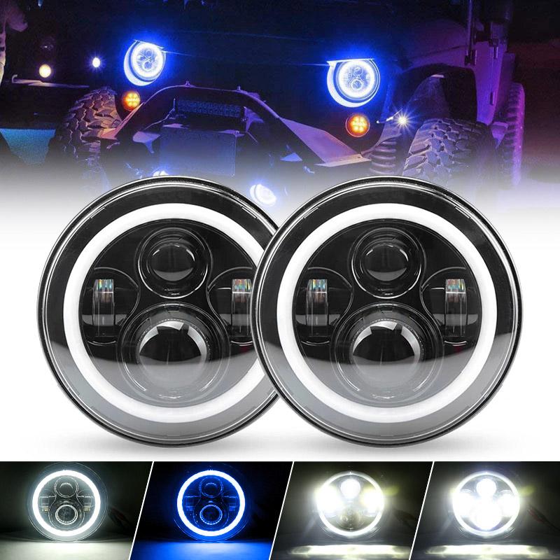 Jeep Blue Halo Headlights