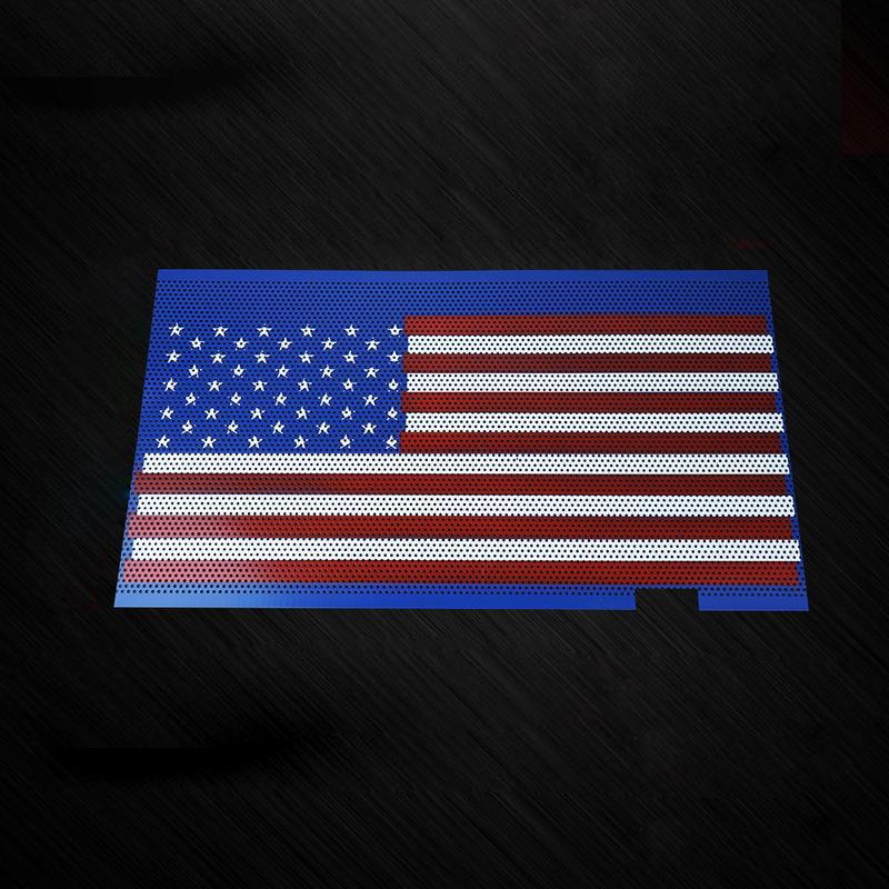 Jeep Grill Mesh Insert With USA Flag