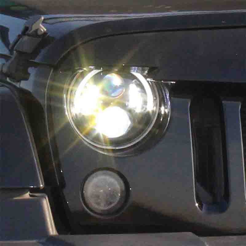 Brightest 7 inch 120W Cree LED Angel Eyes Headlight For 1997-2020 Jeep Wrangler JK/TJ/CJ/LJ/JL & Gladiator JT