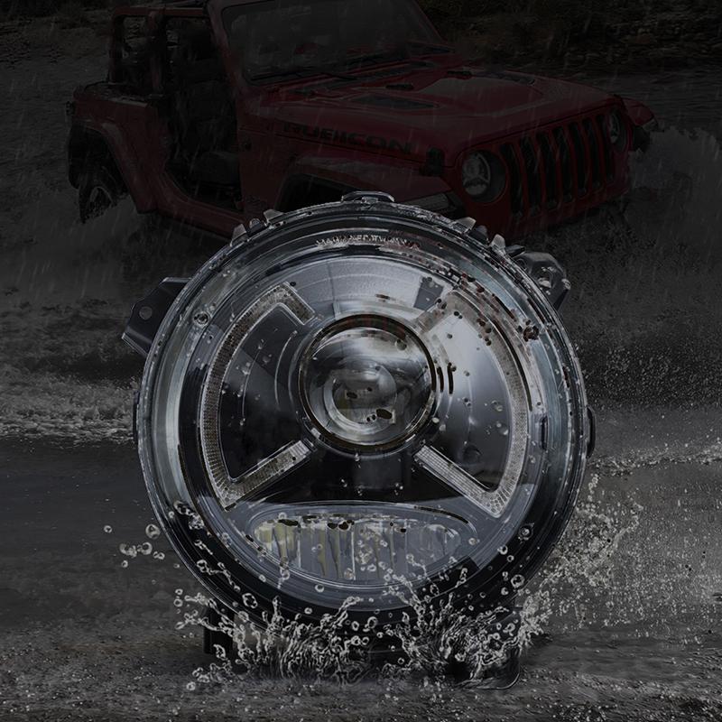 Phare LED 7'' (J. W. Speaker) pour Jeep Wrangler JL