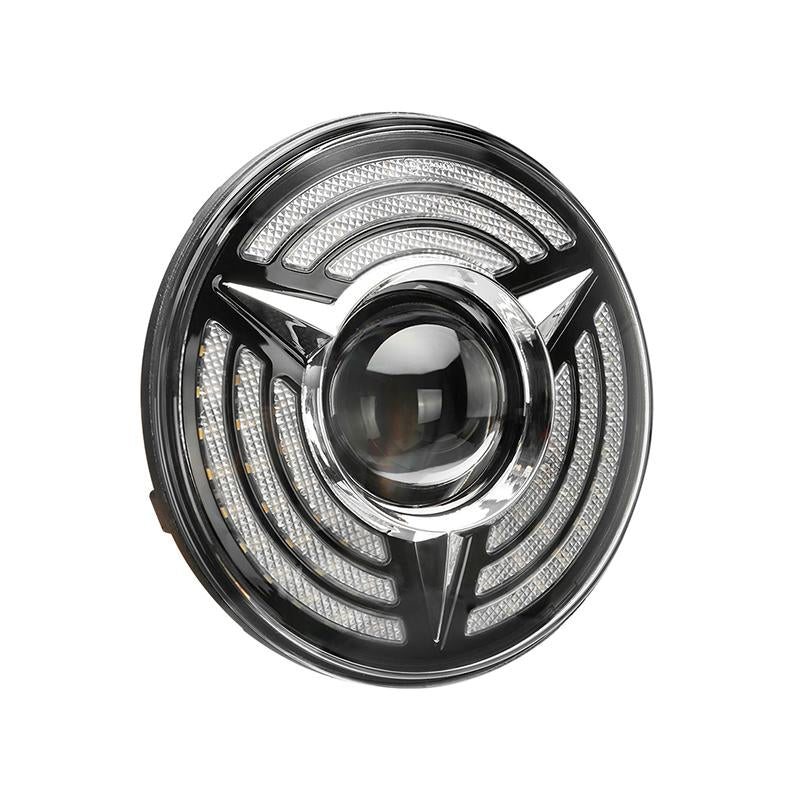 Beast Series LED Halo Headlights With DRL and Sequential Turn Signal Lights For 1997+ Jeep Wrangler JK/TJ/CJ/LJ/JL & Gladiator JT