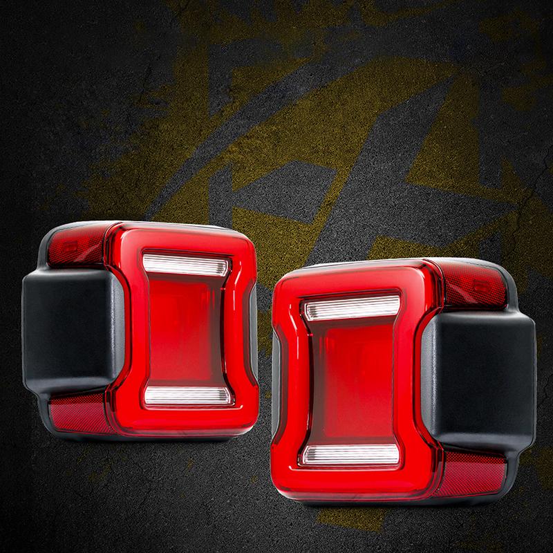 Jeep JL LED Taillights With Red Lens